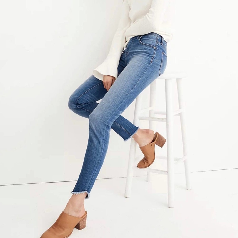 Madewell 10” High Rise Skinny Jeans Tulip Hem
